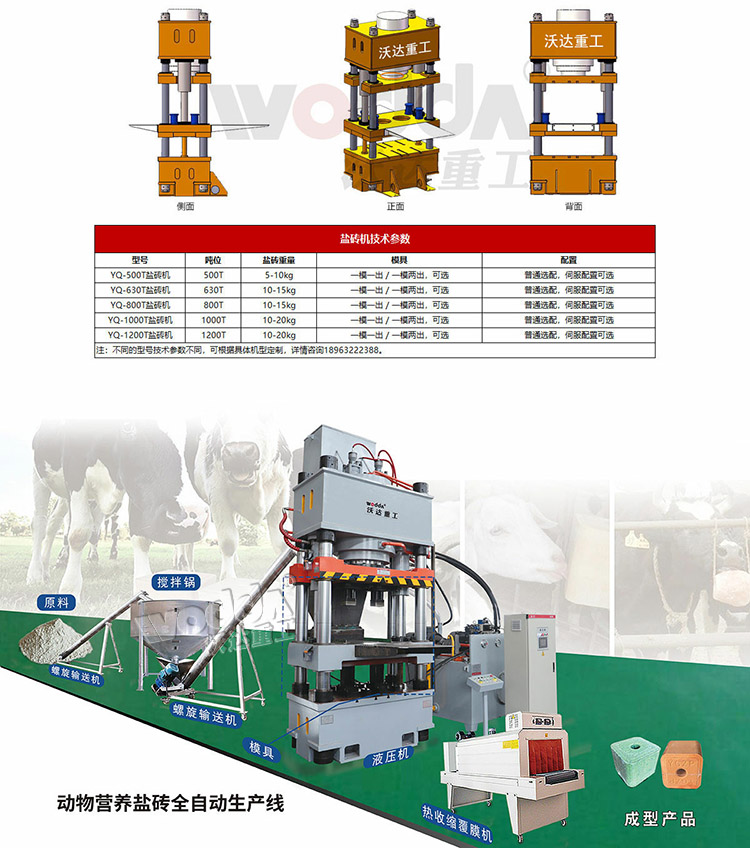 牛羊舔磚液壓機參數(shù)